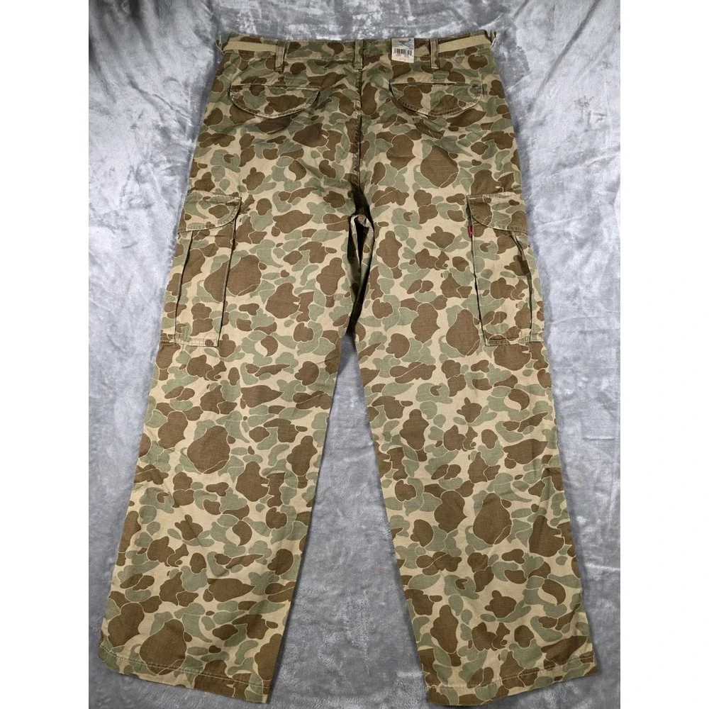 NWT‎ Levi's Baggy xx Cargo Pants Camo Men's 36x30 Casual/Skater Wear/Ripstop
